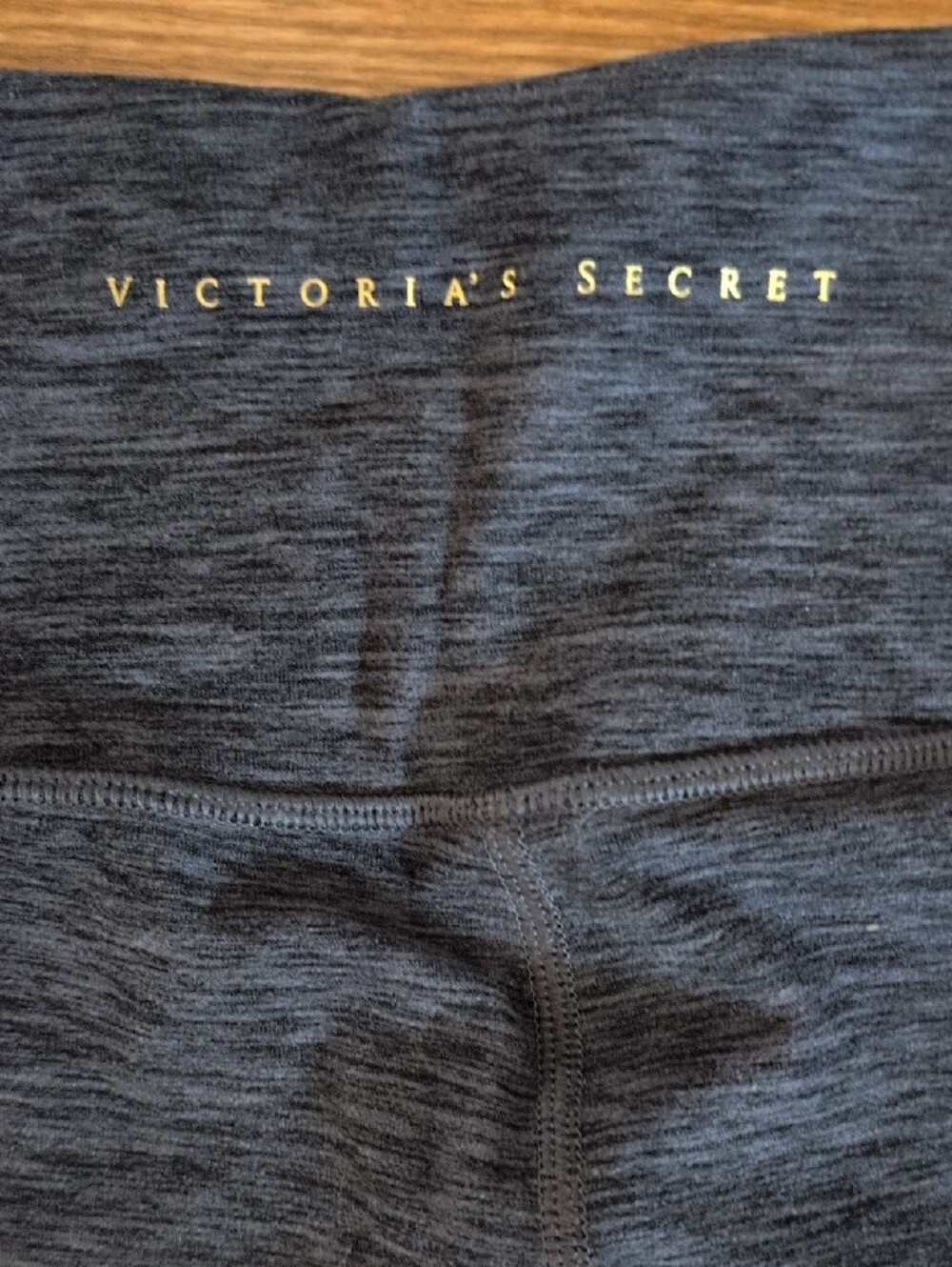 EUC Victoria's Secret Dark Charcoal Heather High-Waist Leggings Size 6 - Picture 4 of 4
